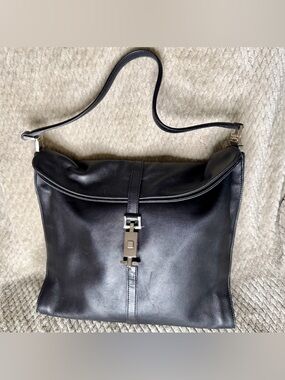 Gucci Jackie calfskin leather shoulder bag